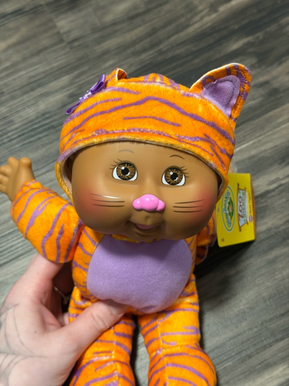 Cabbage Patch Kids Orange Tiger Plush Doll - Purple Accents
